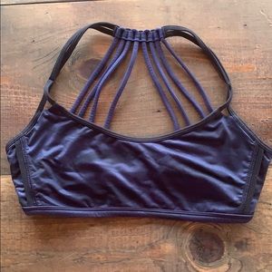 Navy and Black Camo Print Lululemon Bra